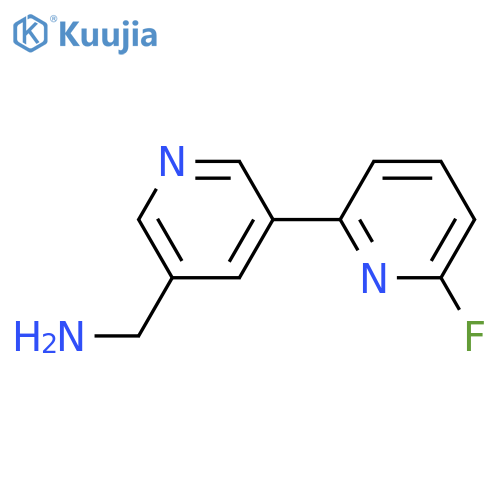 (6-Fluoro-[2,3'-bipyridin]-5'-yl)methanamine structure