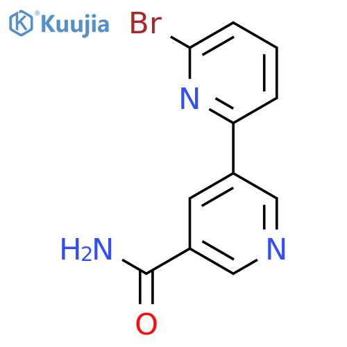 6-Bromo-[2,3'-bipyridine]-5'-carboxamide structure