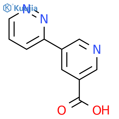5-(Pyridazin-3-yl)nicotinic acid structure
