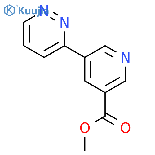 Methyl 5-(pyridazin-3-yl)nicotinate structure