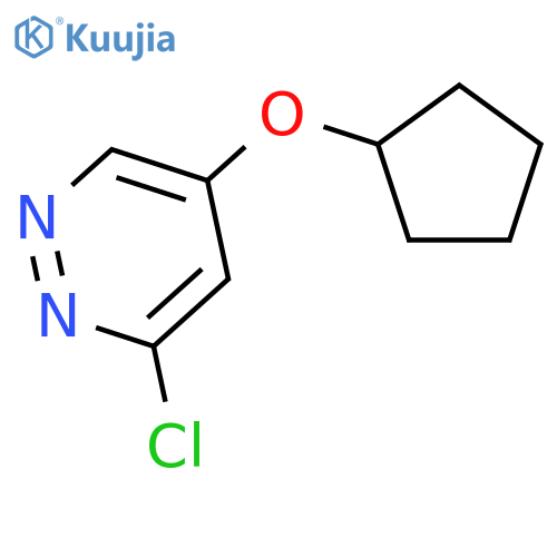 3-Chloro-5-(cyclopentyloxy)pyridazine structure