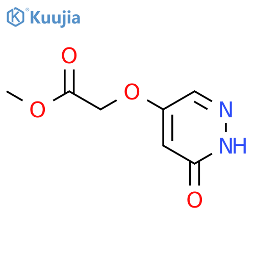 Methyl 2-((6-oxo-1,6-dihydropyridazin-4-yl)oxy)acetate structure