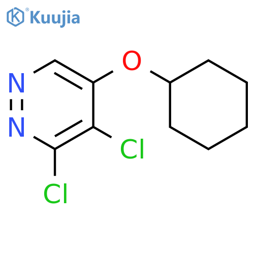3,4-Dichloro-5-(cyclohexyloxy)pyridazine structure