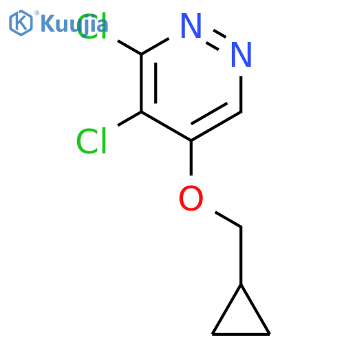 3,4-Dichloro-5-(cyclopropylmethoxy)pyridazine structure