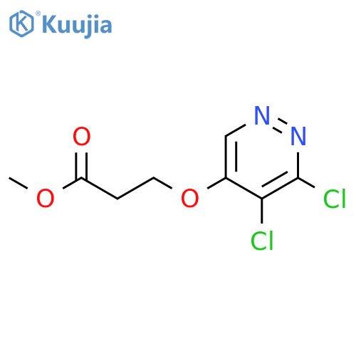 Methyl 3-((5,6-dichloropyridazin-4-yl)oxy)propanoate structure