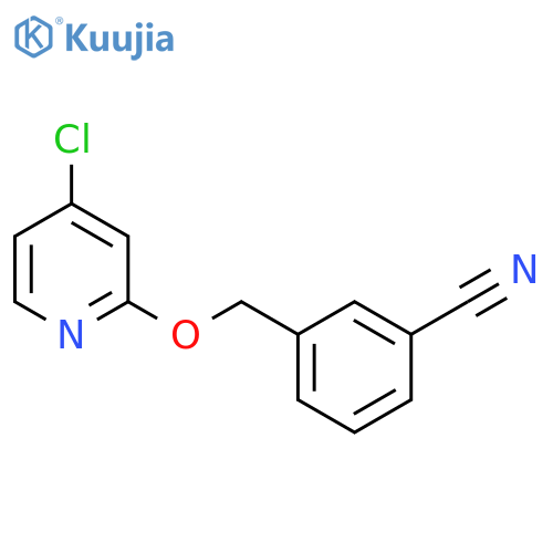 3-(((4-Chloropyridin-2-yl)oxy)methyl)benzonitrile structure