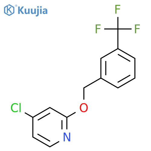 4-Chloro-2-((3-(trifluoromethyl)benzyl)oxy)pyridine structure