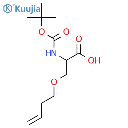 (S)-3-(But-3-en-1-yloxy)-2-((tert-butoxycarbonyl)amino)propanoic acid structure