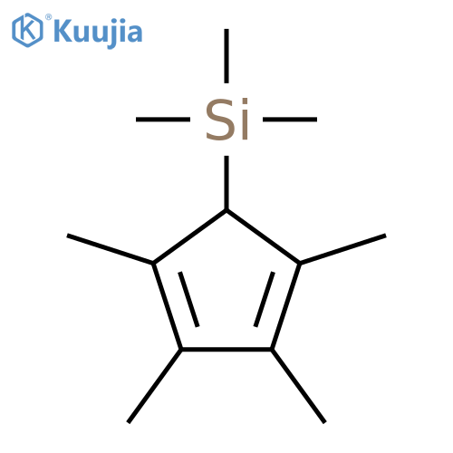 Trimethyl(2,3,4,5-tetramethylcyclopenta-2,4-dien-1-yl)silane structure