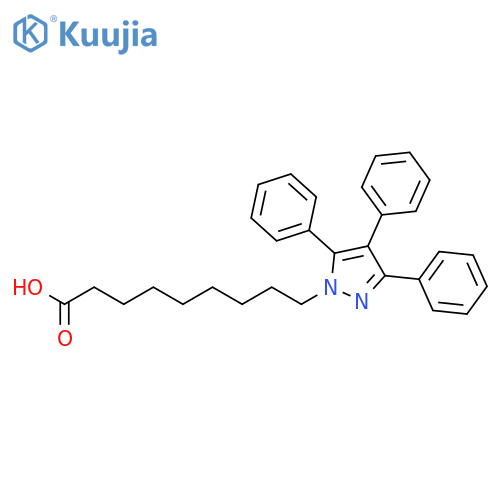 1H-Pyrazole-1-nonanoicacid, 3,4,5-triphenyl- structure
