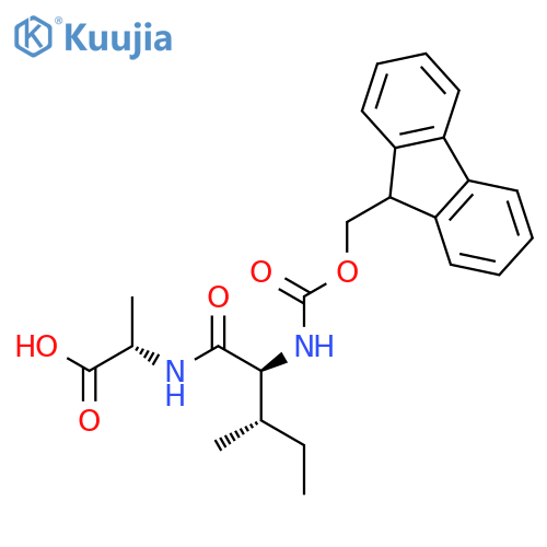 (2S)-2-(2S,3S)-2-({(9H-fluoren-9-yl)methoxycarbonyl}amino)-3-methylpentanamidopropanoic acid structure