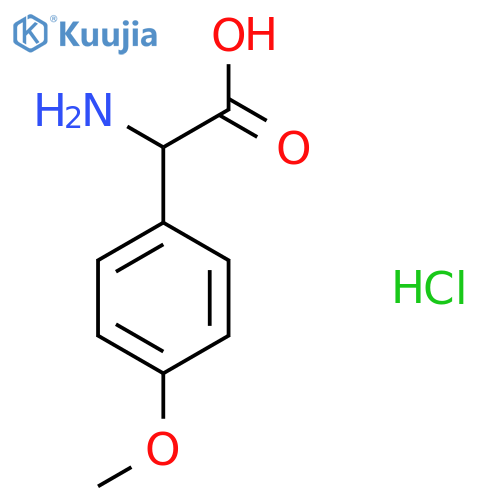 2-Amino-2-(4-methoxyphenyl)acetic acid hydrochloride structure
