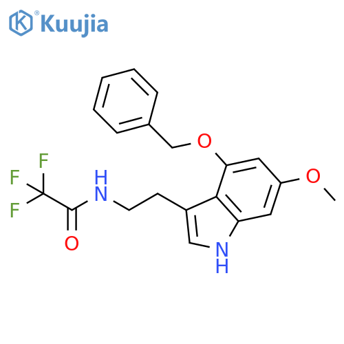 Acetamide,2,2,2-trifluoro-N-[2-[6-methoxy-4-(phenylmethoxy)-1H-indol-3-yl]ethyl]- structure
