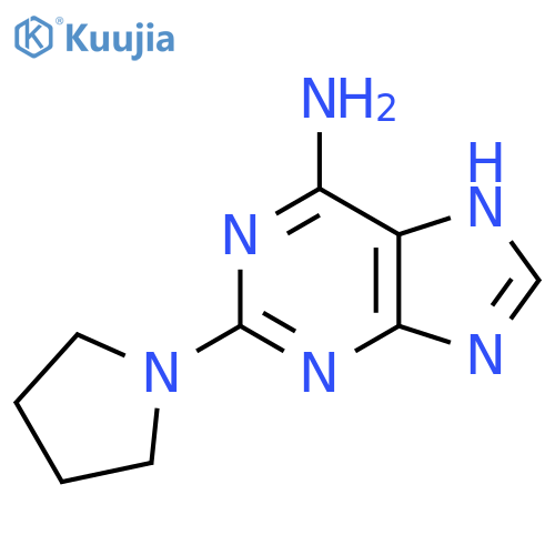 2-Pyrrolidin-1-yl-7H-purin-6-amine structure
