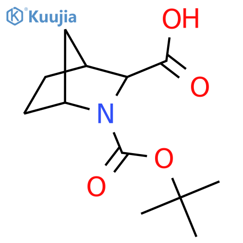 2-(tert-Butoxycarbonyl)-2-azabicyclo2.2.1heptane-3-carboxylic acid structure