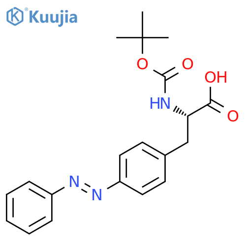 L-Phenylalanine, N-[(1,1-dimethylethoxy)carbonyl]-4-(phenylazo)- structure