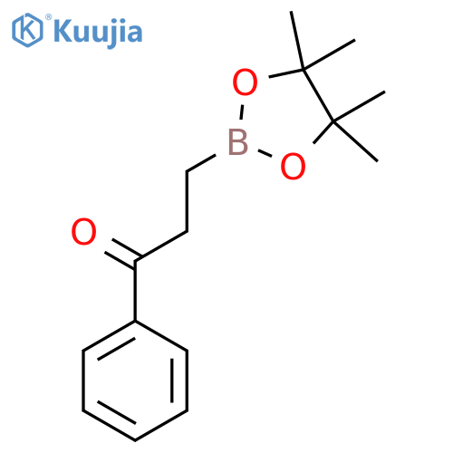 2-(Phenylcarbonyl)ethylboronic acid pinacol ester structure
