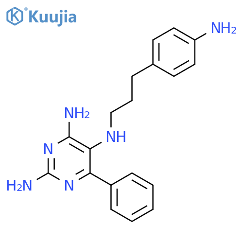 N5-[3-(4-amino-phenyl)-propyl]-6-phenyl-pyrimidine-2,4,5-triamine structure