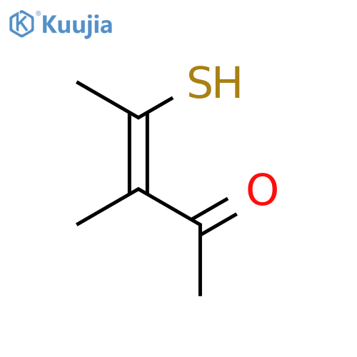3-Penten-2-one, 4-mercapto-3-methyl-, (3Z)- (9CI) structure