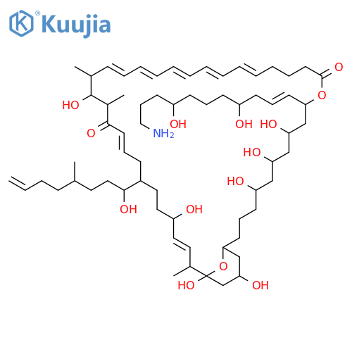 12,45-Dioxabicyclo[39.3.1]pentatetraconta-17,19,21,23,25,31,38-heptaene-13,30-dione,11-(11-amino-4,8-dihydroxy-1-undecenyl)-5,7,9,28,37,41,43-heptahydroxy-34-(1-hydroxy-4-methyl-7-octenyl)-27,29,40-trimethyl-(9CI) structure