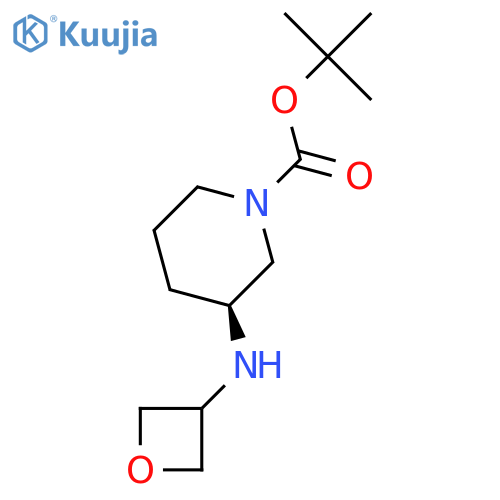 tert-butyl (3S)-3-[(oxetan-3-yl)amino]piperidine-1-carboxylate structure