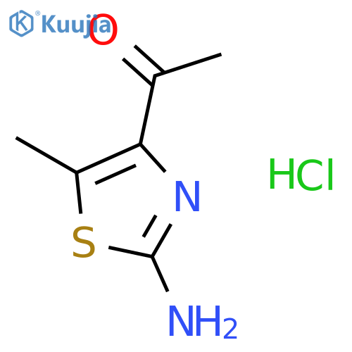 1-(2-amino-5-methyl-1,3-thiazol-4-yl)ethanone hydrochloride structure