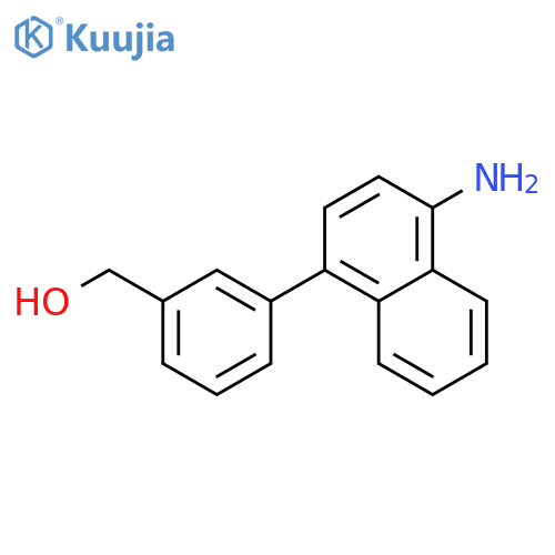 [3-(4-aminonaphthalen-1-yl)phenyl]methanol structure