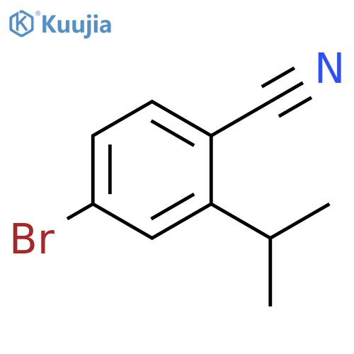 4-bromo-2-propan-2-ylbenzonitrile structure