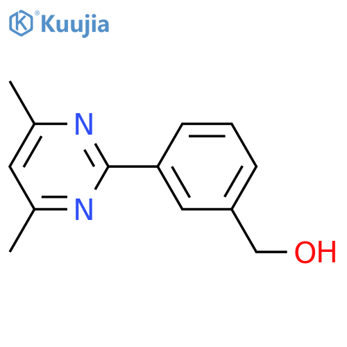 [3-(4,6-dimethylpyrimidin-2-yl)phenyl]methanol structure