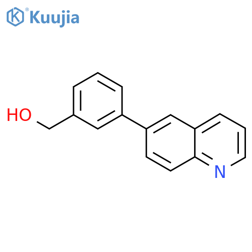 (3-(Quinolin-6-yl)phenyl)methanol structure