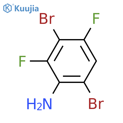 3,6-Dibromo-2,4-difluoroaniline structure