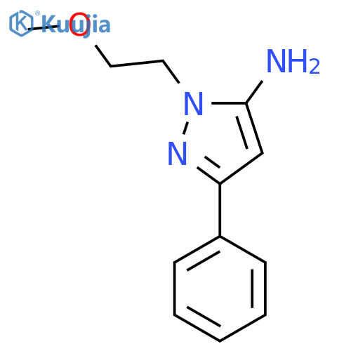 1-(2-Methoxyethyl)-3-phenyl-1H-pyrazol-5-amine structure