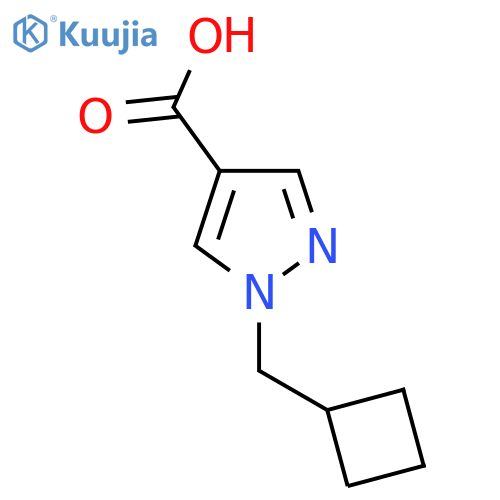1-(Cyclobutylmethyl)-1H-pyrazole-4-carboxylic acid structure