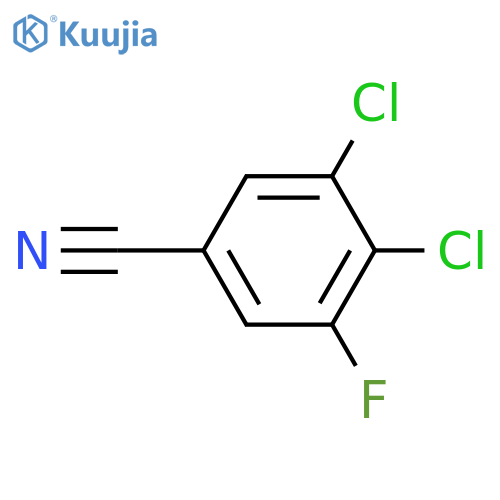 3,4-Dichloro-5-fluorobenzonitrile structure