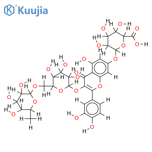 3-O-Gentiobioside,7-O-beta-D-glucuronoside-3,3',4',5,7-Pentahydroxyflavone structure