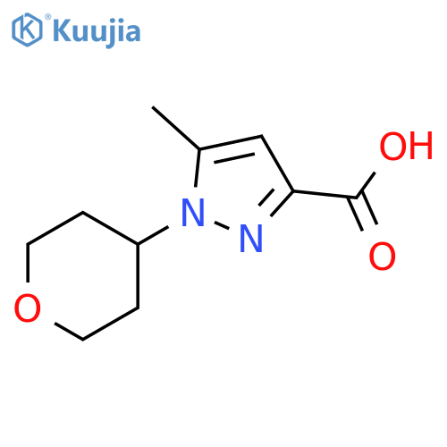 5-Methyl-1-(Tetrahydro-2h-pyran-4-Yl)-1h-pyrazole-3-Carboxylic Acid structure