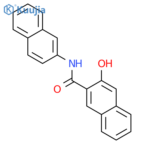 3-Hydroxy-N-2-naphthyl-2-naphthamide structure