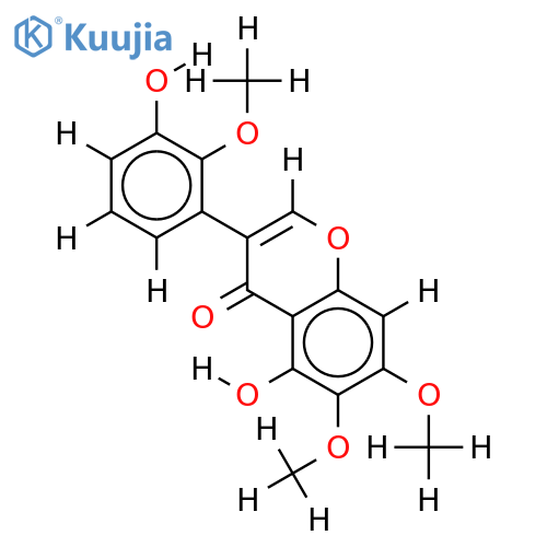 2',6,7-Tri-Me ether-2',3',5,6,7-Pentahydroxyisoflavone structure