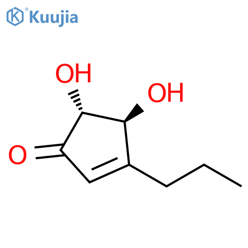 2-Cyclopenten-1-one, 4,5-dihydroxy-3-propyl-, (4S,5R)- structure