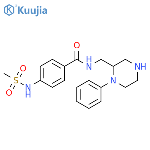 Benzamide,4-[(methylsulfonyl)amino]-N-[(1-phenyl-2-piperazinyl)methyl]- structure