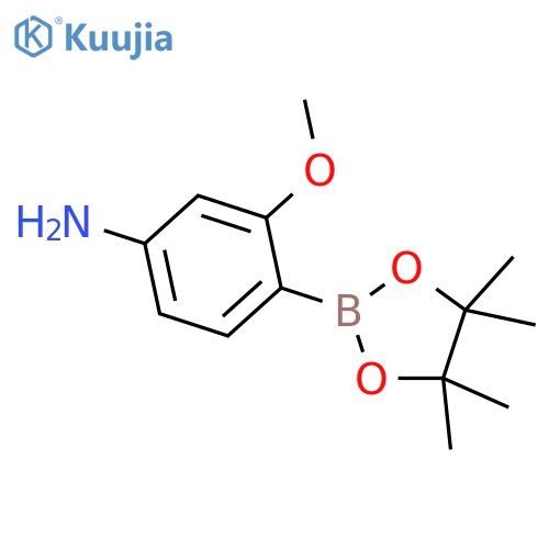 3-methoxy-4-(tetramethyl-1,3,2-dioxaborolan-2-yl)aniline structure