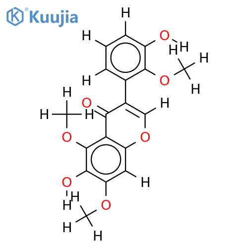 2',5,7-Tri-Me ether-2',3',5,6,7-Pentahydroxyisoflavone structure
