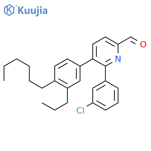 6-(3-Chlorophenyl)-5-(4-hexyl-3-propylphenyl)picolinaldehyde structure