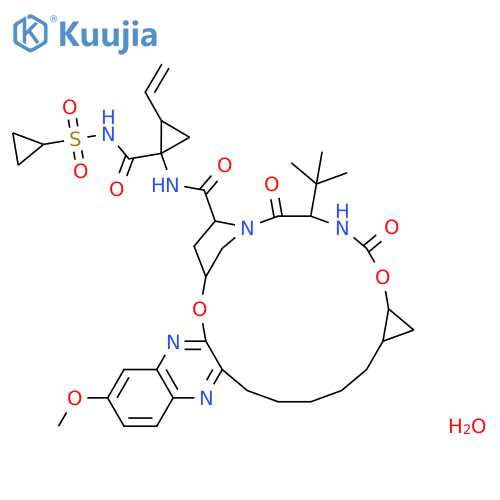 Grazoprevir hydrate structure