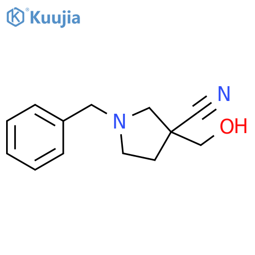 1-Benzyl-3-Hydroxymethyl-Pyrrolidine-3-Carbonitrile structure