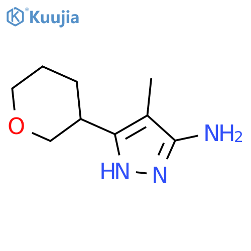 4-Methyl-3-(oxan-3-yl)-1h-pyrazol-5-amine structure