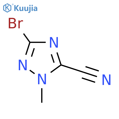 3-bromo-1-methyl-1H-1,2,4-triazole-5-carbonitrile structure