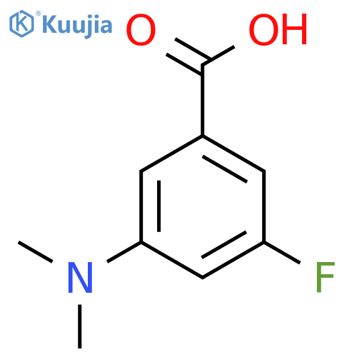 3-(Dimethylamino)-5-fluorobenzoic acid structure
