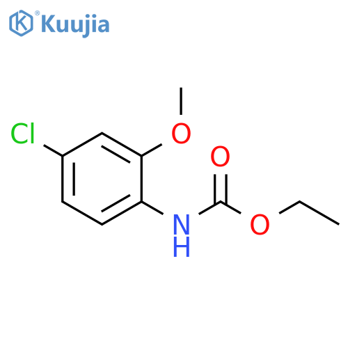 Carbamic acid, (4-chloro-2-methoxyphenyl)-, ethyl ester (9CI) structure