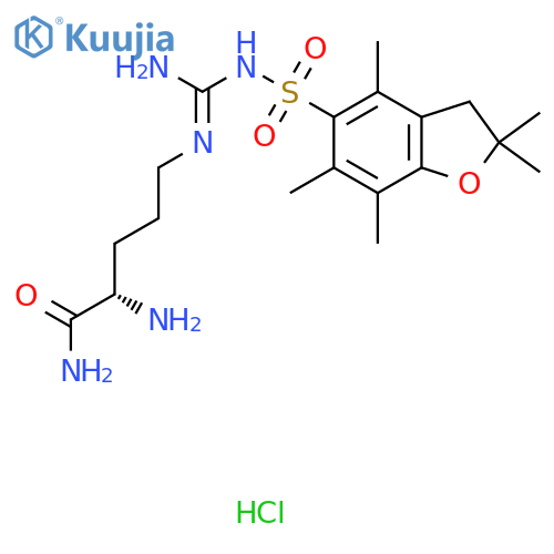 H-L-Arg(Pbf)-NH2 HCl structure